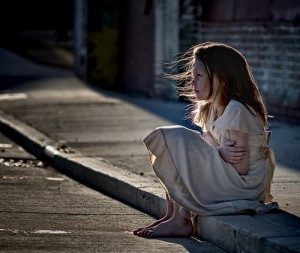 Child alone